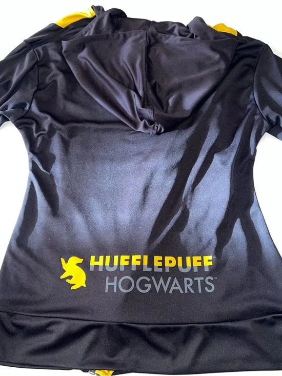 Universal Studios Women’s Harry Potter Hufflepuff Jacket In Black Yellow Sz S - Picture 9 of 11